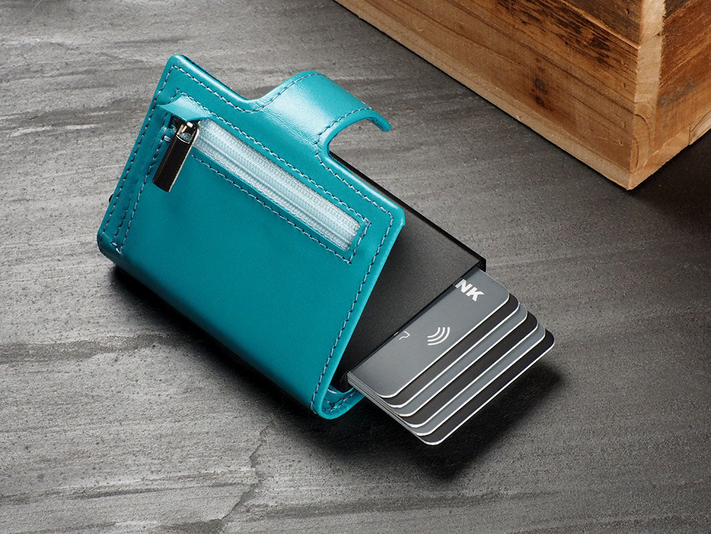 Pularys Soho Zip Line Italia Leather Turquoise 9