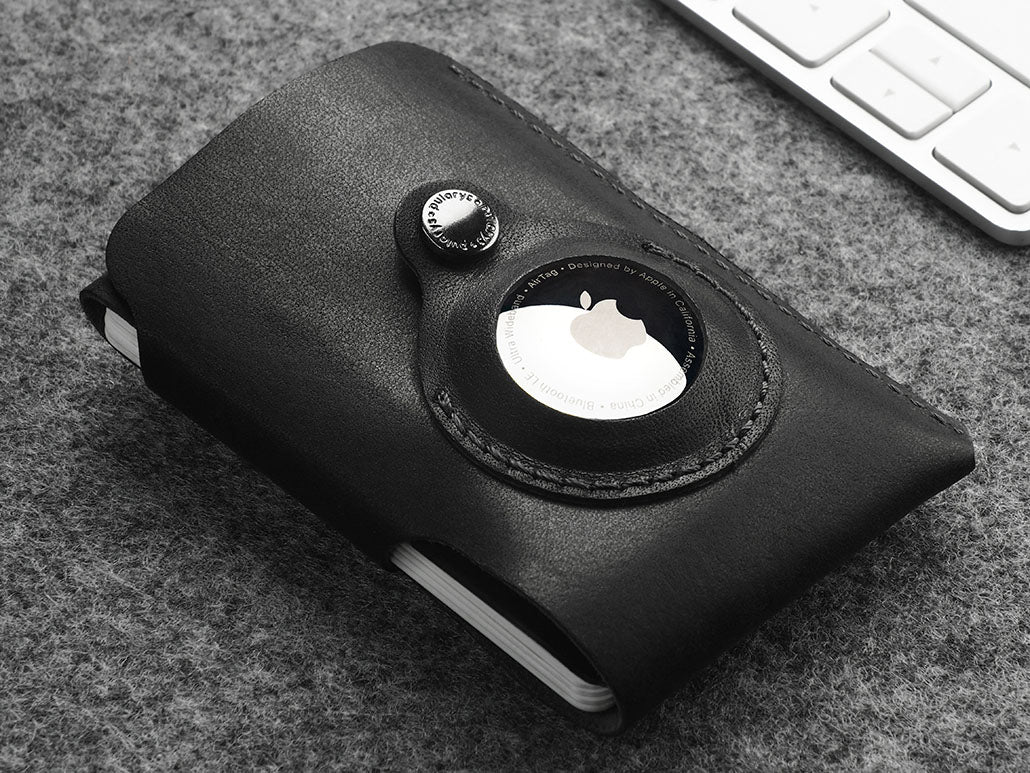 Pularys Hobby Line for AirTag Nomad Leather Black 9
