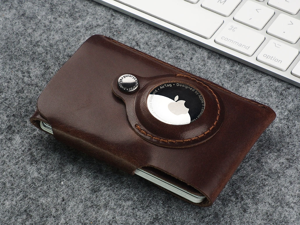 Pularys Hobby Line for AirTag Nomad Leather Brown 3