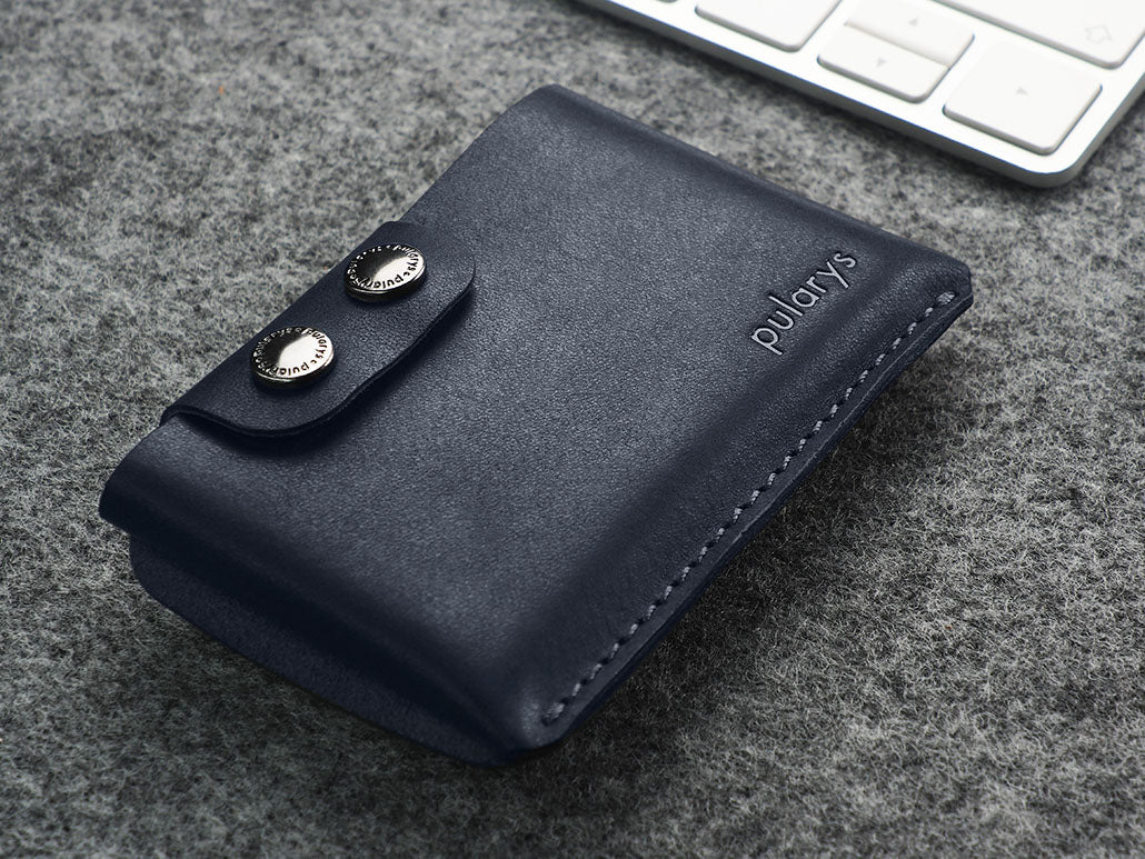 Pularys Hobby Line for AirTag Nomad Leather Navy Blue 8