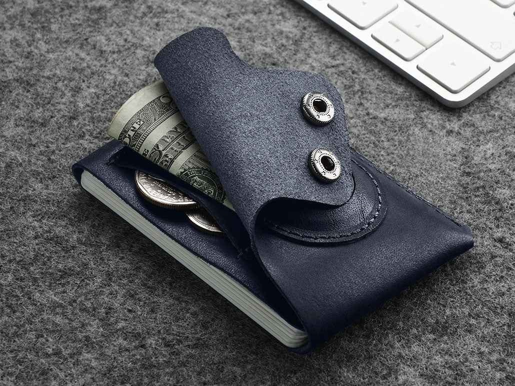 Pularys Hobby Line for AirTag Nomad Leather Navy Blue