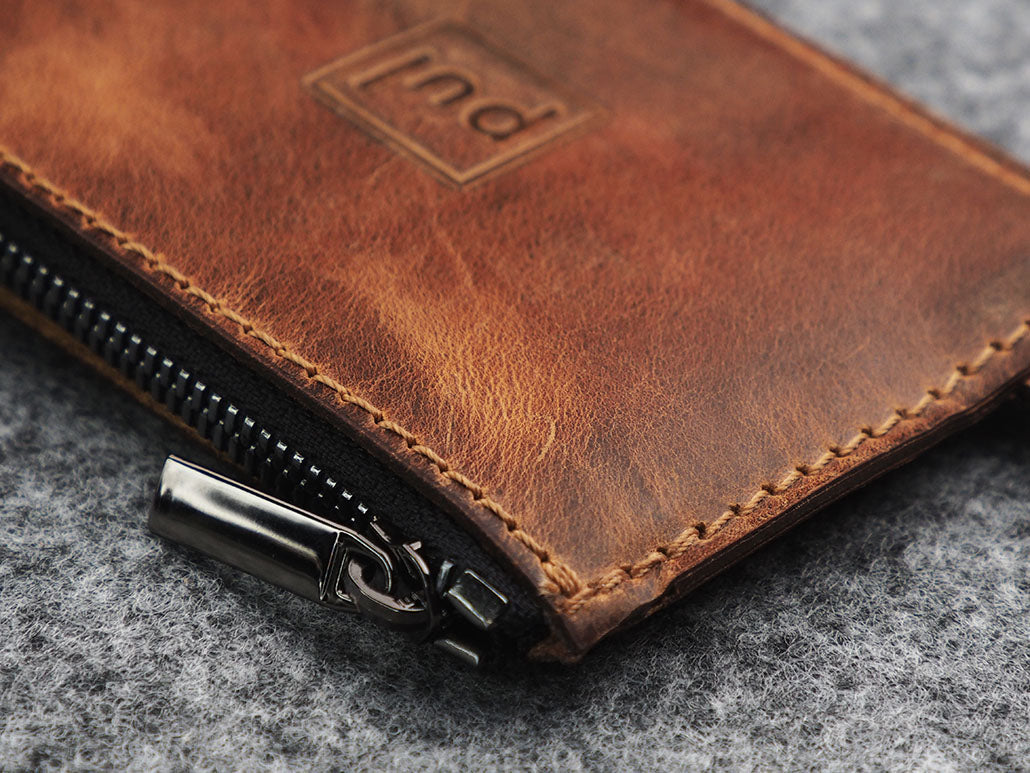 Pularys Oldtimer Slim Line Vintage Saddle Leather Brown