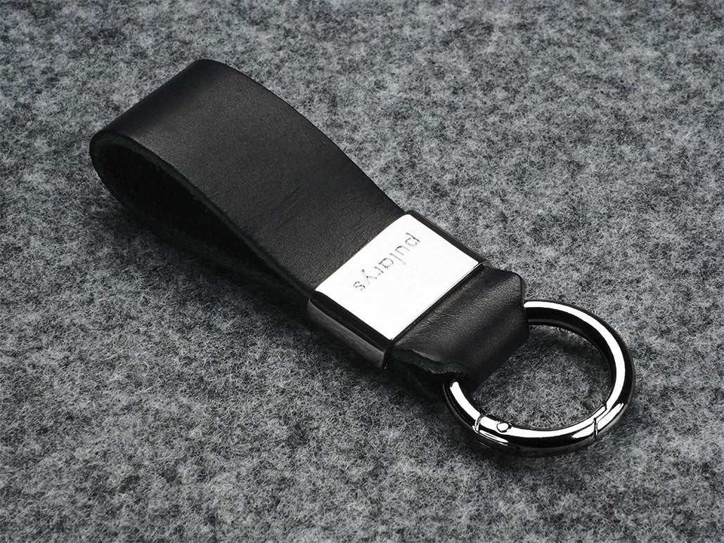 Pularys Nomad Leather Key Ring Black
