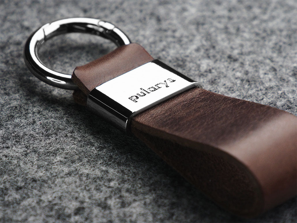 Pularys Nomad Leather Key Ring Brown