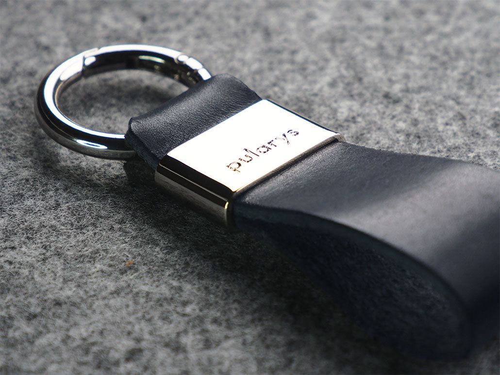 Pularys Nomad Leather Key Ring Navy Blue 3