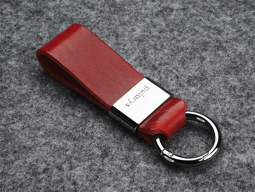 Pularys Nomad Leather Key Ring Red