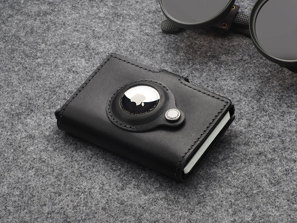 Pularys Hiker Air Tag Nomad Leather Black