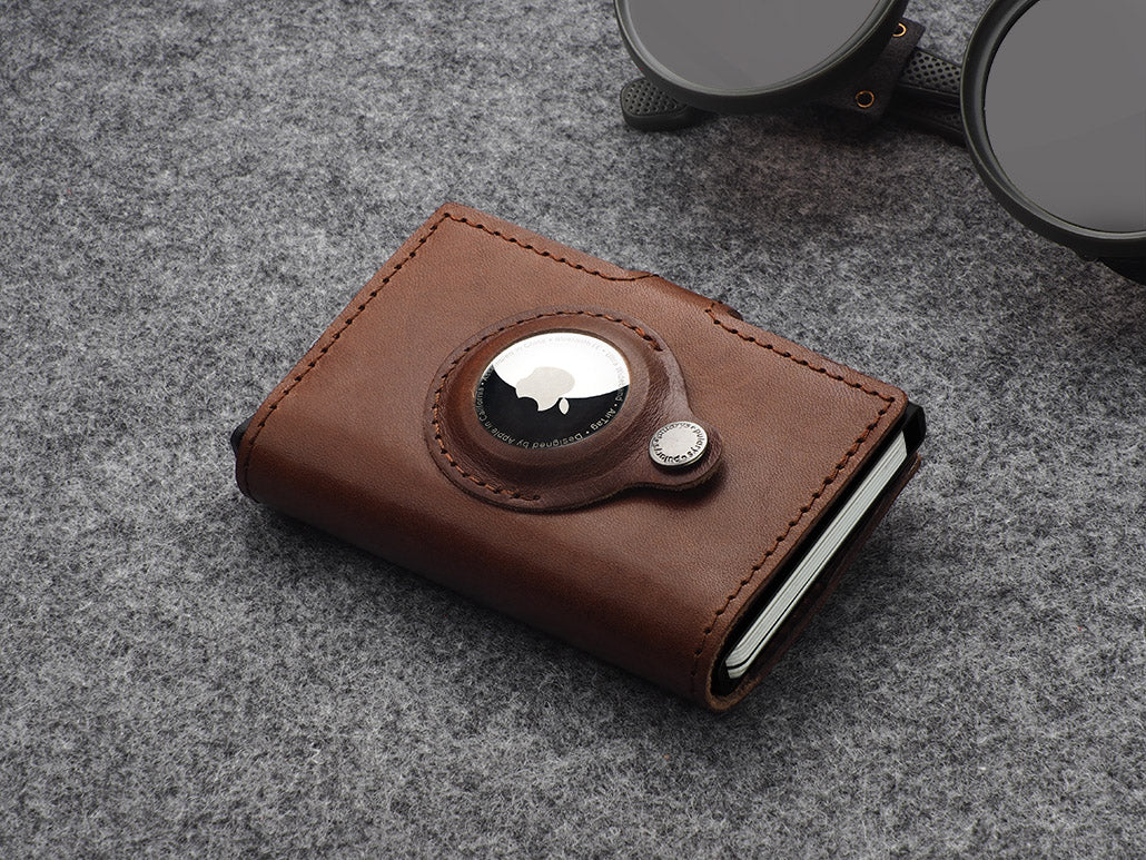 Pularys Hiker Air Tag Nomad Leather Brown