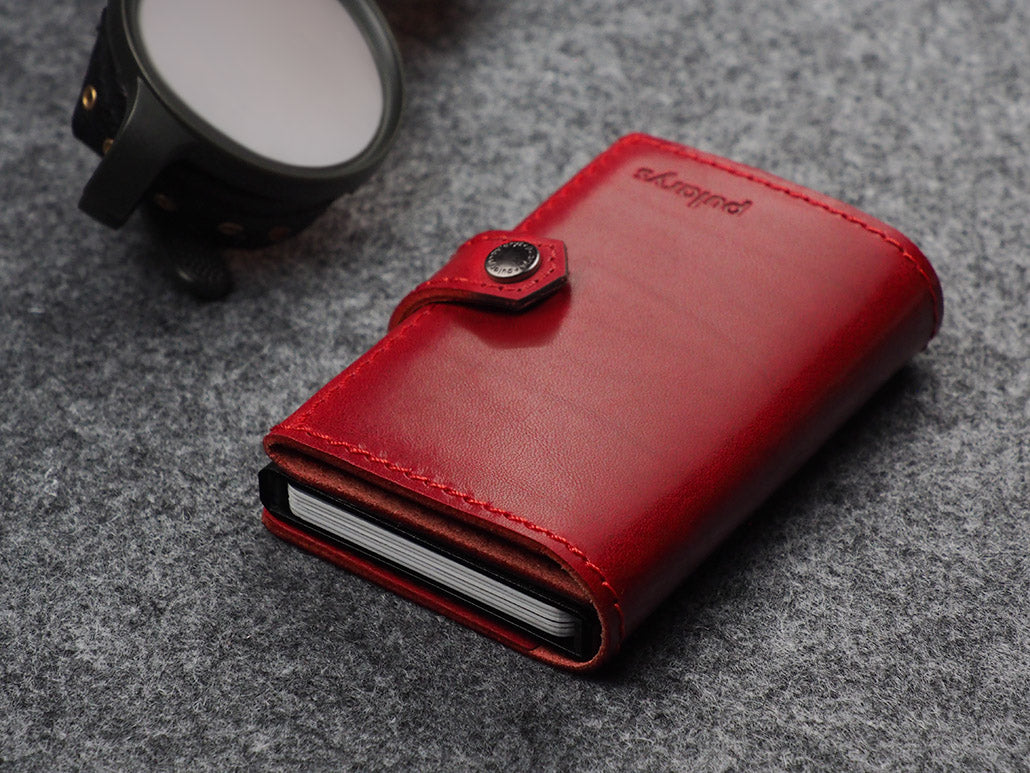 Pularys Hiker Air Tag Nomad Leather Red 12