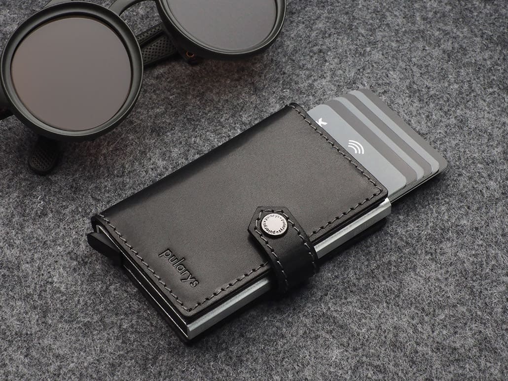 Pularys Easy Air Tag Holder Nomad Leather Black 3