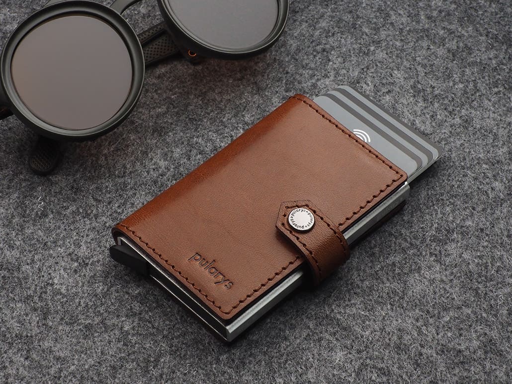 Pularys Easy Air Tag Holder Nomad Leather Brown 3