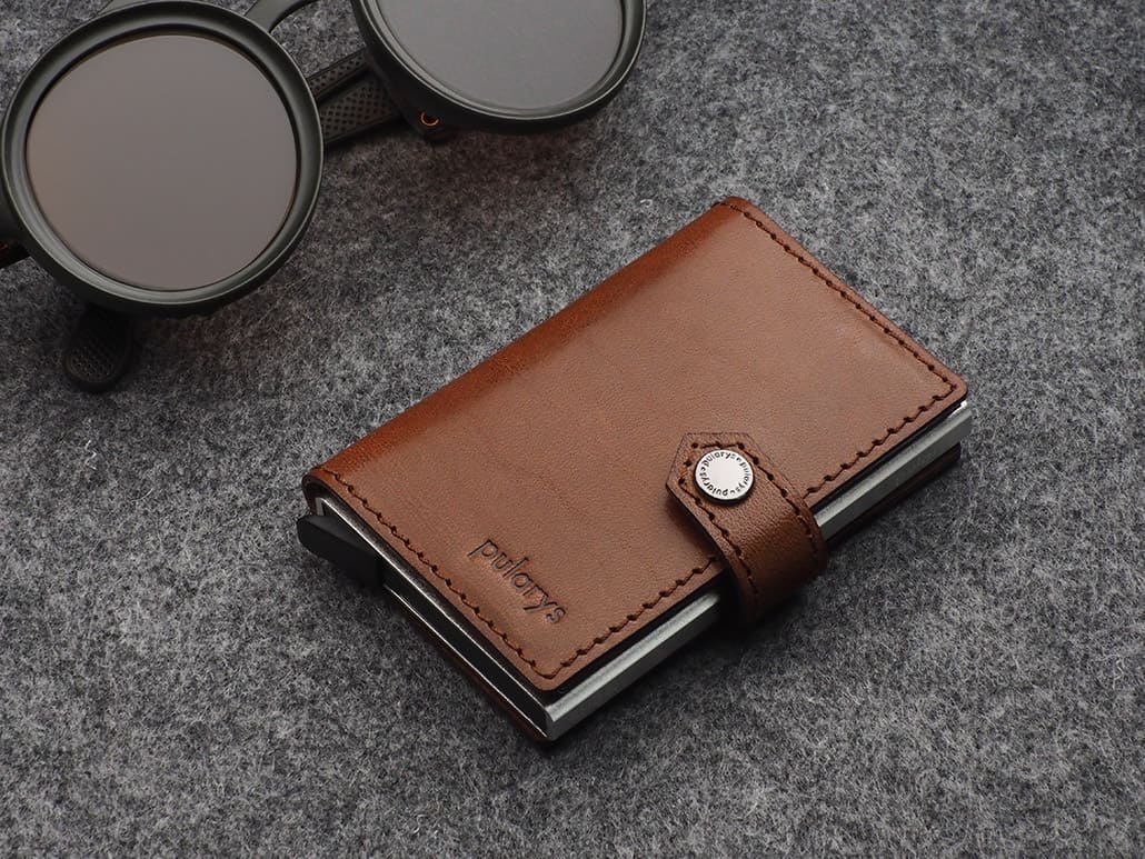 Pularys Easy Air Tag Holder Nomad Leather Brown 5