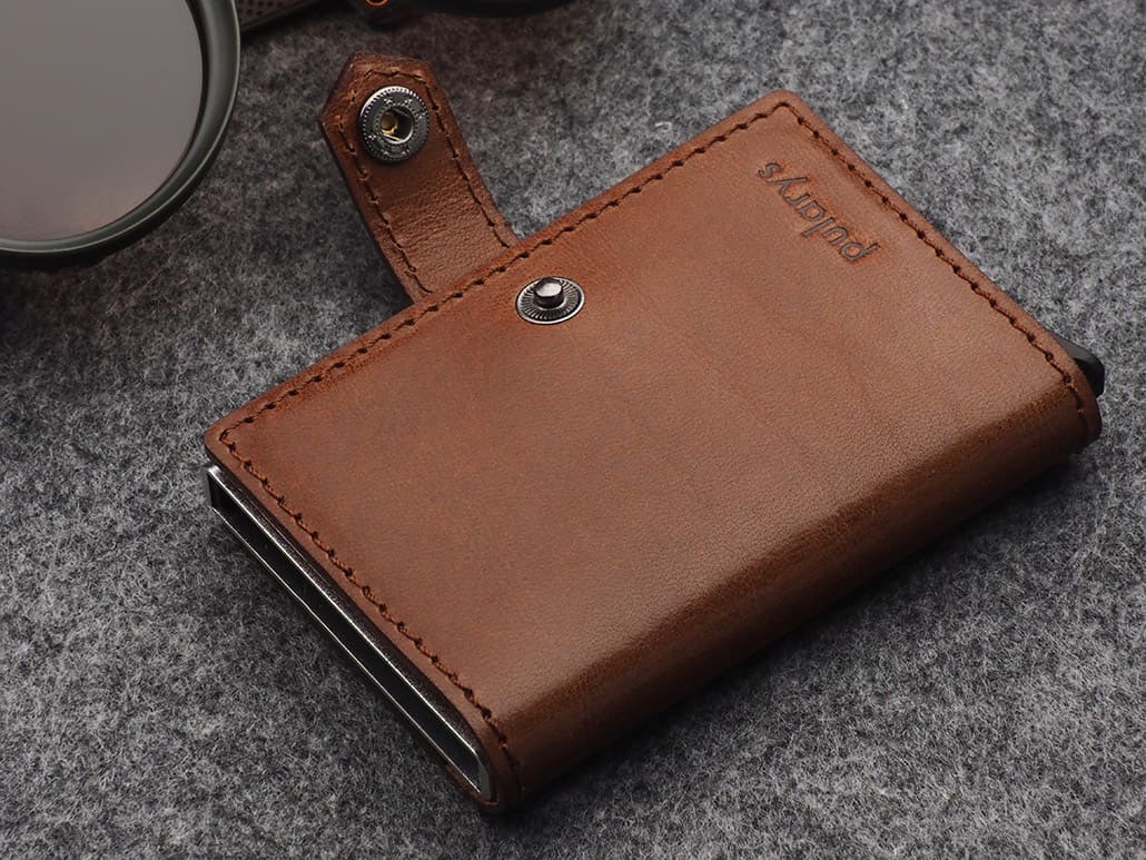 Pularys Easy Air Tag Holder Nomad Leather Brown 7