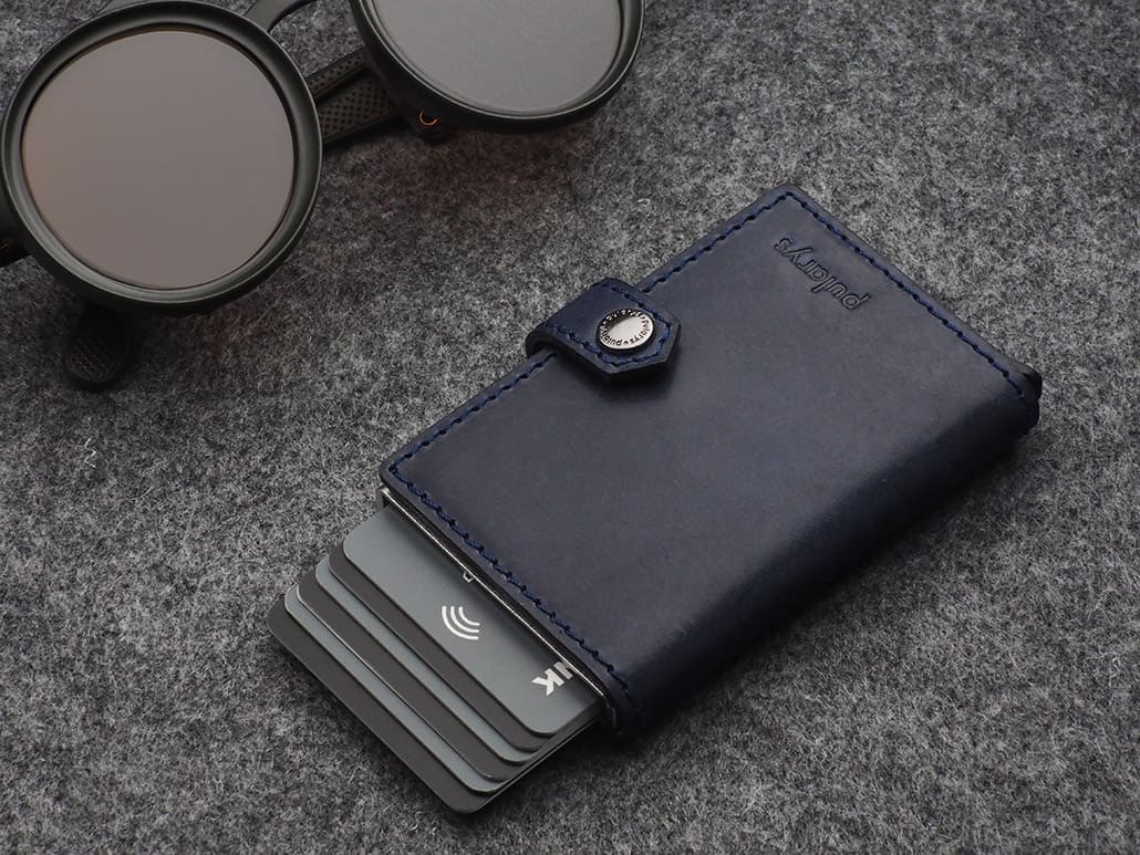 Pularys Easy Air Tag Holder Nomad Leather Navy 8