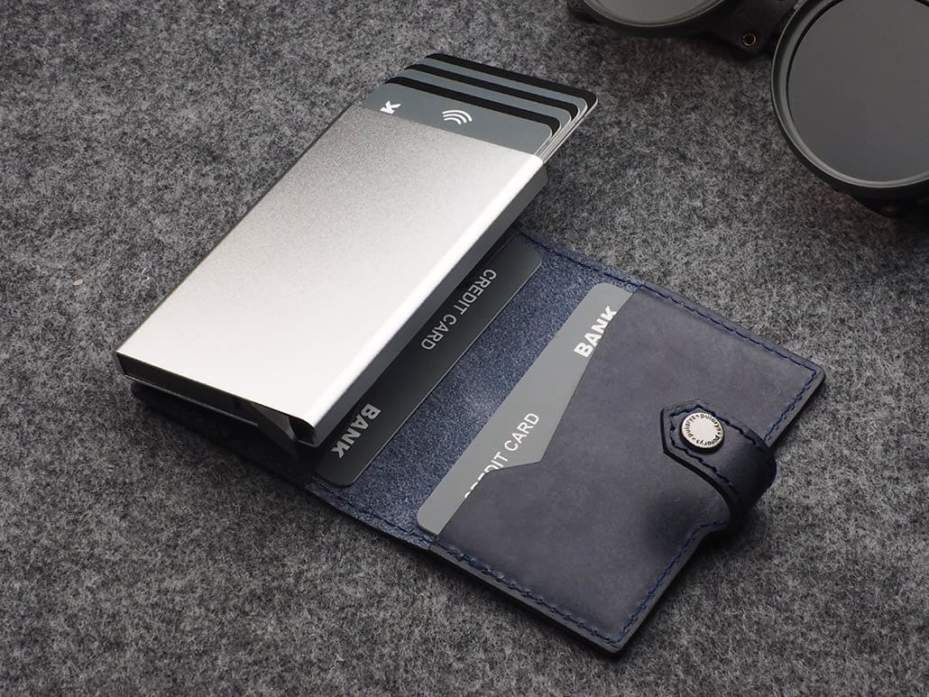 Pularys Easy Air Tag Holder Nomad Leather Navy 12