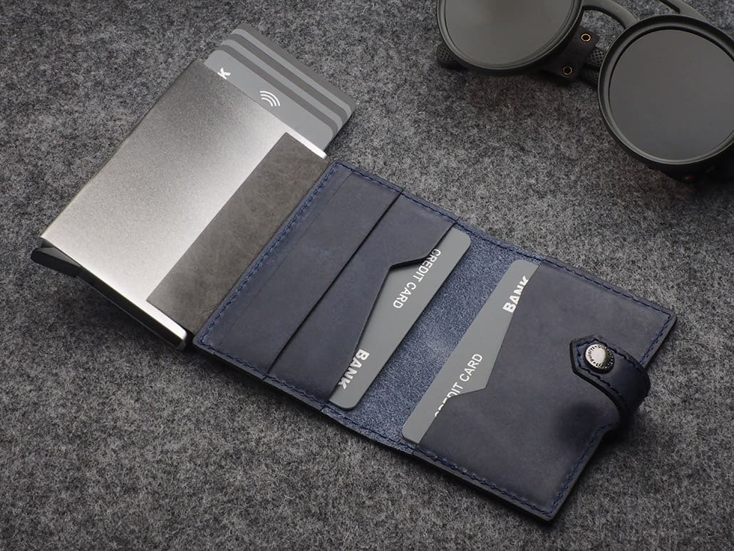 Pularys Easy Air Tag Holder Nomad Leather Navy 13