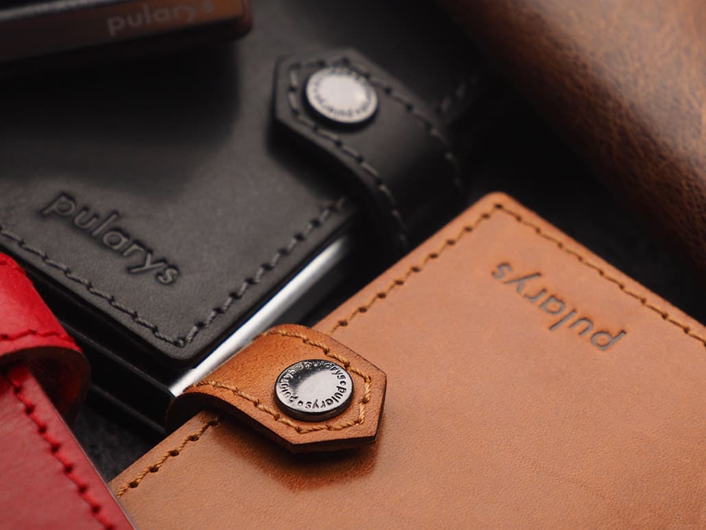 Pularys Easy Air Tag Holder Nomad Leather Cognac 17