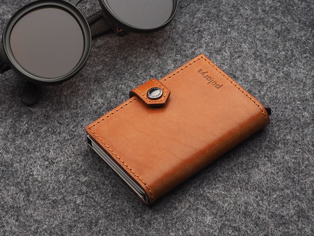 Pularys Easy Air Tag Holder Nomad Leather Cognac 5
