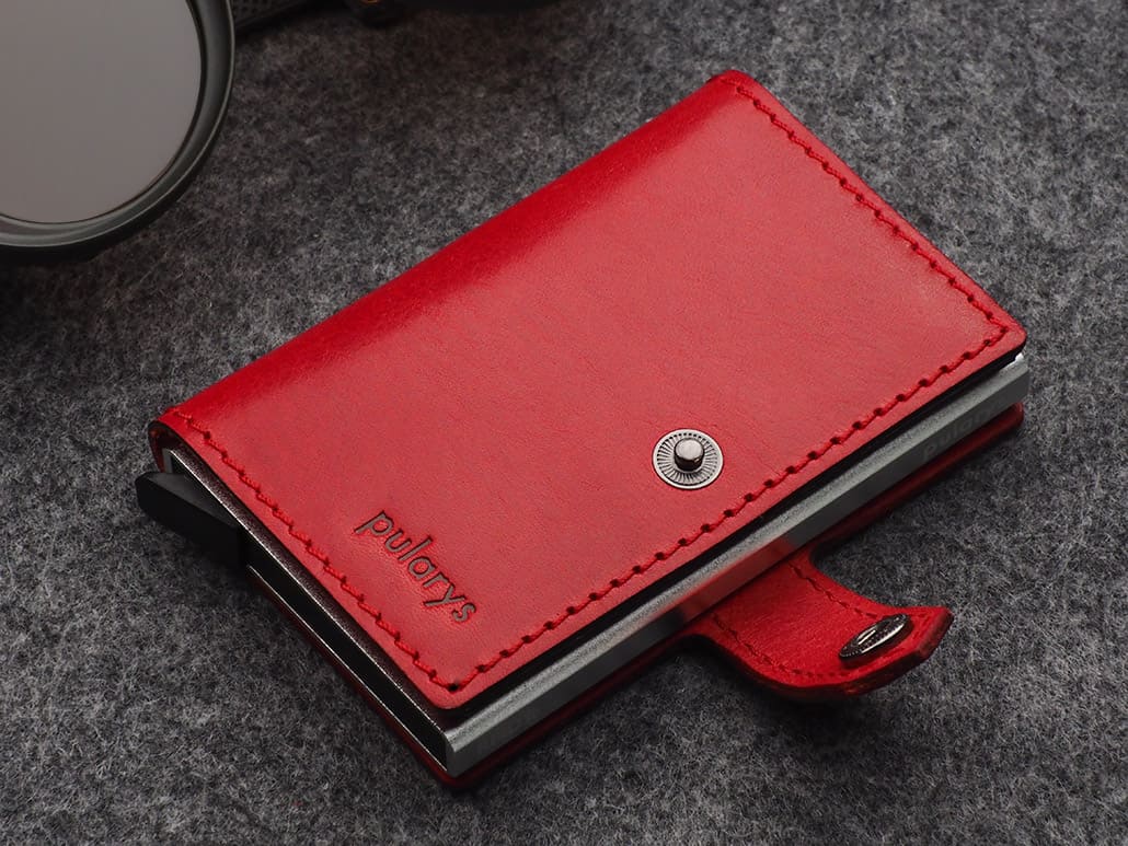 Pularys Easy Air Tag Holder Nomad Leather Red 6