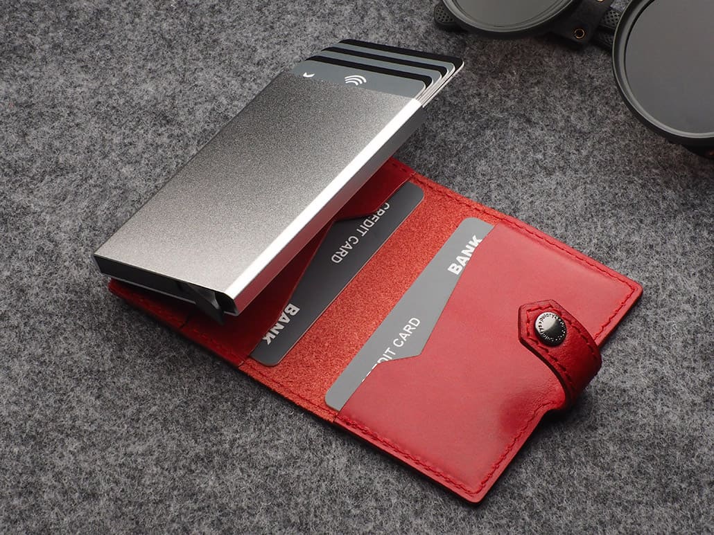 Pularys Easy Air Tag Holder Nomad Leather Red 8