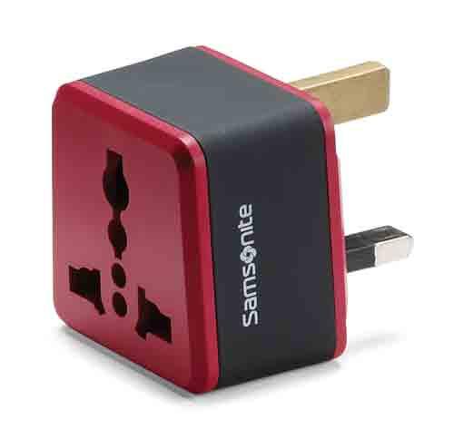 Samsonite Grounded Adapter Plug – United Kingdom, Ireland, Hong Kong &amp; Singapore 1