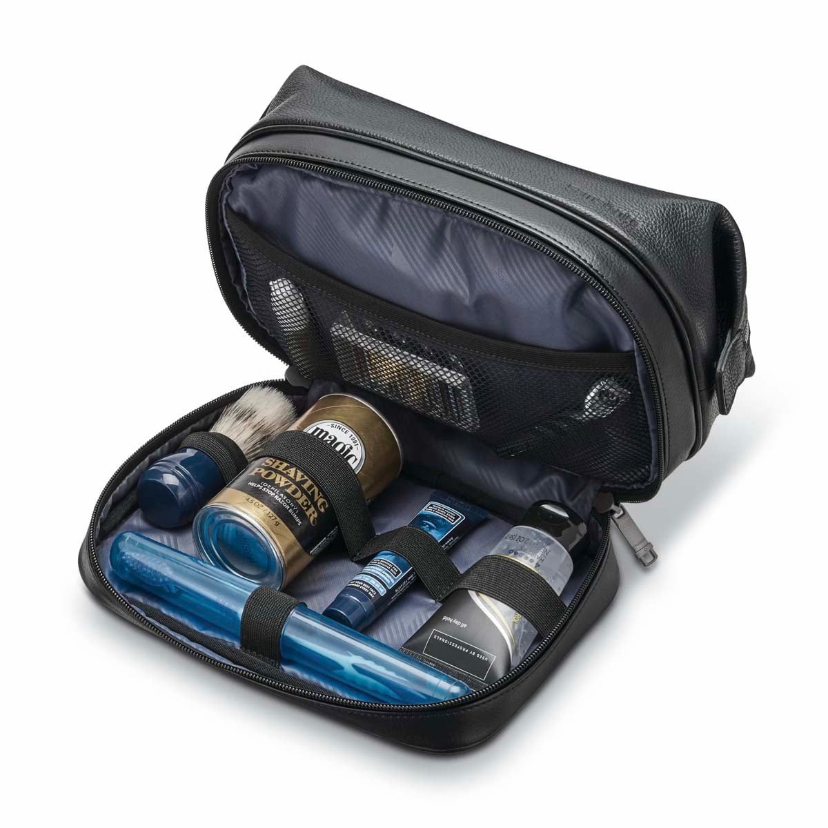 Samsonite Classic Leather Zip Bottom Travel Kit 14
