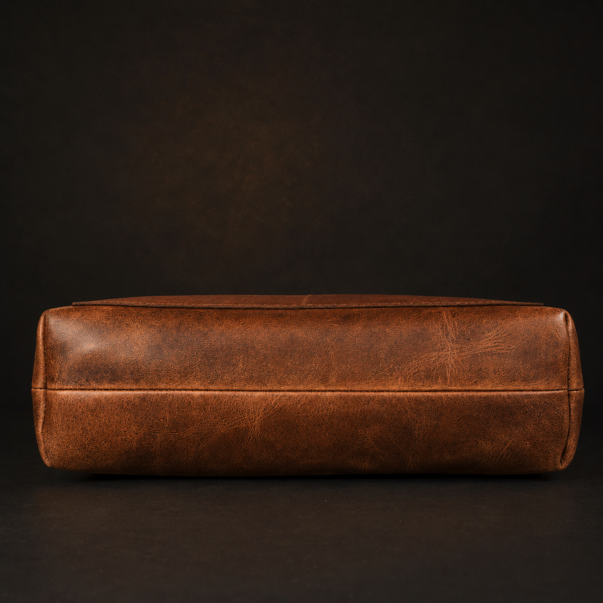 Classic Cognac Leather Tote Bag 10