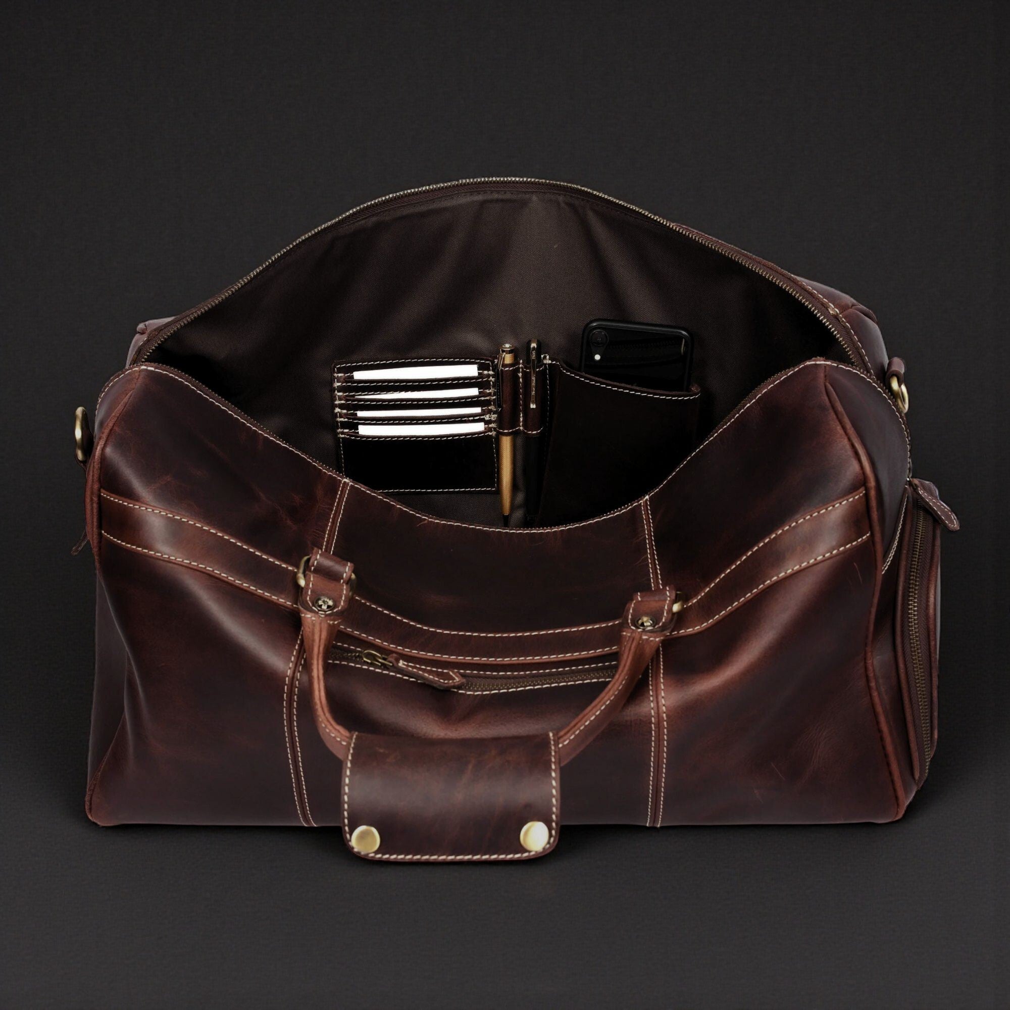 NAB Leather - The Voyager Duffle 12